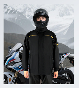 Tuta Impermeabile da Moto e Auto Racing per Uomo, Design Divisibile, in Poliestere Stampato di Alta Qualità per l'Inverno - Product Image 2