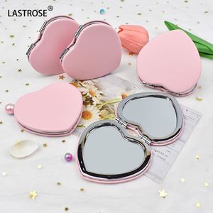 Wholesale Portable Magnification PU <b>Makeup</b> Mirror for Purse,pocket,travel Vendor Promotional Gift Private Label Make up Mirror - Product Image 2