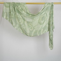 Groothandel 40s Modal Etnische Bloem/Dot Print Hijab Moslim Sjaal Luxe Zachte Aanraking Shawl Gebeds Hoofdbedekking