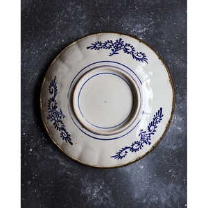 Gabriella P. <b>Large</b> 33cm Imari Ceramic <b>Plate</b> Hand-Painted Brass Rim Modern INS Design Customizable Pattern Dishes Hotels Events - Product Image 1