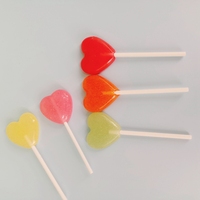 Sucettes en forme de cœur aux fraises, 250g, fausse gomme naturelle de bom, matière douce et soyeuse