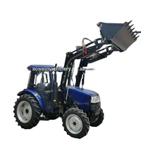 Tracteur agricole 50hp 4wd avec chargeur frontal pelleteuse pelleteuse pelle tracteur agricole d'occasion à vendre