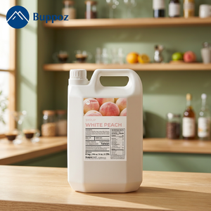 Taiwan White Peach Flavored Syrup Concentrated Juice 5kg <b>Bottle</b> Bubble Tea Ingredients Halal Certified - Product Image 3