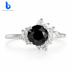 Nuovi Anelli di Fidanzamento e Matrimonio di Lusso in <span class=keywords><strong>Argento</strong></span> 925 Placcato Oro 18K con Tripla Intreccatura Faith Hope e Moissanite per Donne - Product Image 5