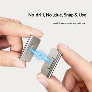 Attaches magnétiques pour <span class=keywords><strong>rideaux</strong></span>, attaches métalliques antirouille pour draperies, supports de <span class=keywords><strong>rideaux</strong></span> faciles à installer - Product Image 4