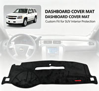 Accessoires intérieurs de luxe pour Chevrolet Tahoe modèle 2007-2013, tapis de tableau de bord personnalisé en fourrure pour la décoration et la protection du tableau de bord de la voiture