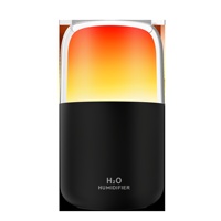 Nouvelle machine d'aromathérapie intelligente à flamme simulée, mini diffuseur ultrasonique USB pour la maison, humidificateur de bureau, lumière ambiante, minuterie