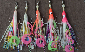 Mới OEM dòng mực Hỗ trợ móc 1/0 5/0 hỗn hợp màu Mylar phản xạ Bionic bạch tuộc mực váy đôi giàn Hỗ trợ móc - Product Image 3