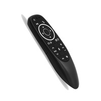 Vente en gros de la souris aérienne WESOPRO G10S PRO, télécommande intelligente multifonctionnelle, gyroscope, mini télécommande LED pour TV, ABS, commande vocale, AAA
