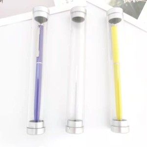 High Quality Customized Round Clear Plastic Package Tube Case Cylinder Pen Packaging Box In Stocks