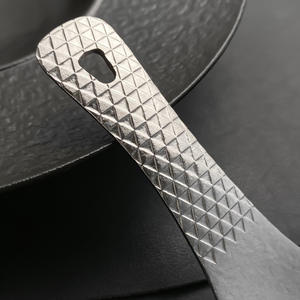 Cuillère à riz en titane pur, manche martelé en argent cristal de glace, résistante à la chaleur, pour servir, ustensile de cuisine et de voyage - Product Image 3