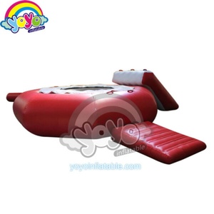 Trampolín Acuático Inflable Novedoso con Escalera Lateral, Material de PVC de 0.9 mm de Grosor, Impresión de Patrón Personalizado para Recreación Acuática - Product Image 2