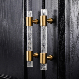 Ánh Sáng Sang Trọng Đơn Giản Đá Cẩm Thạch Tự Nhiên Đồng Thau Xử Lý Nhà Bếp Bắc Âu Cao Cấp Tủ Quần Áo Xử Lý - Product Image 5