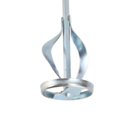 Pelle mélangeuse légère en acier à triple anneau et tige hexagonale pour peinture, plâtre et béton, usage intensif