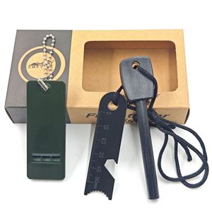 Sifflet de survie Hong Kong, allume-feu en métal, kit de survie pour le camping en plein air, règle de 50 mm, porte-clés - Product Image 2