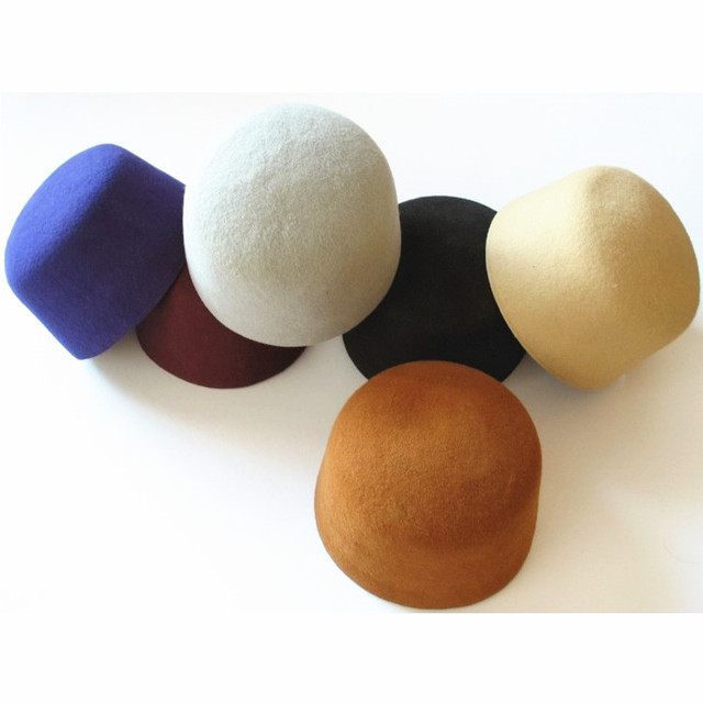 Muslim Character Pattern Felt Wool Fez Cap Kufi Prayer Hat for Men-Four Seasons Use
