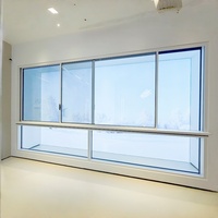 Ventanas Corredizas de Aluminio de Alta Resistencia, Insonorizadas, Modernas, con Vista Panorámica, Garantía de 5 Años para Sala de Estar de Apartamentos en Edificios Altos