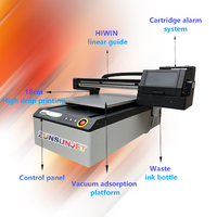Impresora de pegatinas de cristal ZUNSUN, fácil operación, Plotters A1, Impresora Digital Uv, Impresora plana 6090, barniz Uv, Impresora plana