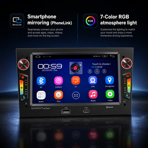 Écran IPS 7 pouces intégré, <span class=keywords><strong>autoradio</strong></span> MP5 2DIN avec GPS, navigation mains libres, USB pour lecteur multimédia pour <span class=keywords><strong>Opel</strong></span> Vauxhall Astra <span class=keywords><strong>Corsa</strong></span> - Product Image 2