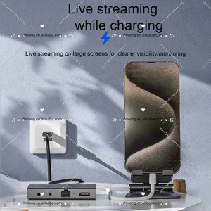 Đa chức năng Docking Station với 3.5mm Jack RJ45 live streaming chuyển đổi thiết bị video Switcher cho Iphone cho iPad - Product Image 6