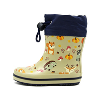 Chaussures imperméables pour enfants en caoutchouc naturel 100% avec logo personnalisé, écologiques, non toxiques, avec cordon de serrage pour les tout-petits
