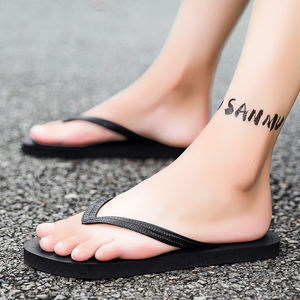 Tongs pour hommes bon marché en gros semelle en mousse de caoutchouc pantoufles antidérapantes pour hommes et femmes - Product Image 6