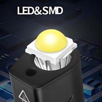 Lampe torche EDC rouge et bleue rechargeable à LED, magnétique, avec pointeur rouge, pour inspection et réparation mécanique