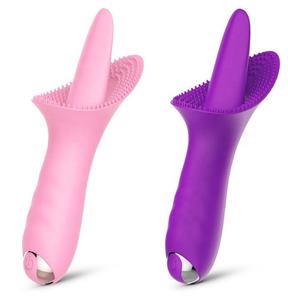 Vibrator Dildo silikon wanita, mainan seks Vibrator klitoral orgasme wanita, sikat payudara getaran g-spot, Vibrator Dildo silikon - Product Image 2