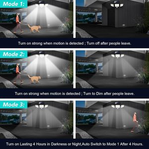 Điều Khiển Từ Xa IR Cảm Biến 226 Đèn Hạt COB Xoay Không Thấm Nước Có Thể Gập Lại Đèn 3 Ánh Sáng Mô Hình 3W ABS + PC LED Năng Lượng Mặt Trời Nhẹ Lũ Lụt Ánh Sáng - Product Image 5