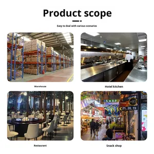Stainless Steel Non-folding Beam Type Kitchen Floor Rack Four-layer Storage Microwave <strong>Oven</strong> Balcony Shelving Thickened - Product Image 2