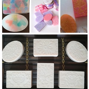 Hot Quality Custom 3d <b>square</b> Rectangular Round Handmade Soap Moulds Handmade Silicone Soap Mold with logo - Product Image 5