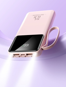ราคาส่ง พาวเวอร์แบงค์ 20000mah สายในตัว 4 เส้น ชาร์จไฟแบบพกพาสำหรับกิจกรรมกลางแจ้ง พร้อมระบบชาร์จเร็ว PD22.5W แบตเตอรี่สำรอง - Product Image 2
