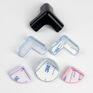 Protections d'angle transparentes anti-collision pour enfants, en forme de L, en plastique épaissi, pour la sécurité à la maison - Product Image 1