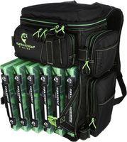 Échantillon gratuit : Sac à dos de pêche avec boîtes à accessoires, sacoche de transport avec porte-canne, kit de leurres et ensemble de pinces pour hommes et femmes