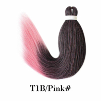 Cheveux Becus, fibres synthétiques de haute qualité résistantes à la chaleur, cheveux synthétiques longs pré-étirés bon marché pour tresses