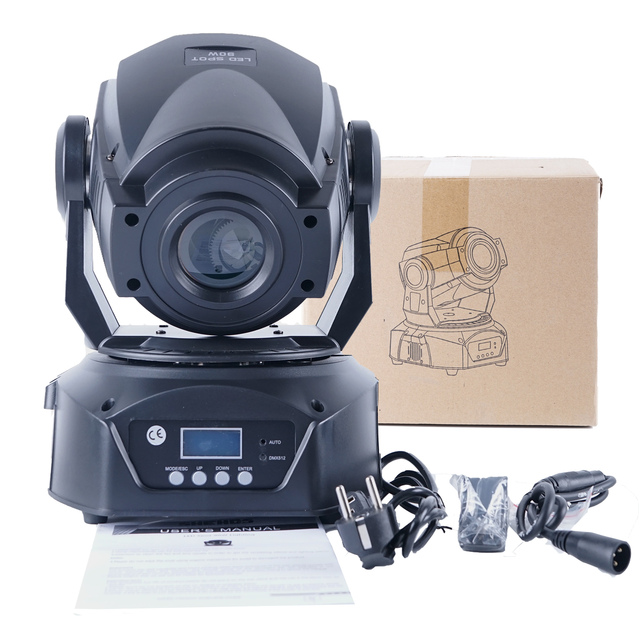 Professional DJ Lighting RGBW Spot LED Stage Light 60W 75W 90W Gobo LED Moving Head Light for Wedding Disco Nightclub