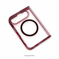 Étui magnétique pour iPhone Duo, coque transparente, dos en acrylique, cadre souple en TPU, coque rigide en PC, charge sans fil, antichoc, logo personnalisé