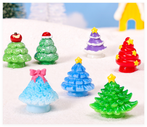 2026 regalos creativos de Navidad invierno nieve Artificial StarTree <span class=keywords><strong>3D</strong></span> figuritas en miniatura jardín paisaje adornos resina - Product Image 5