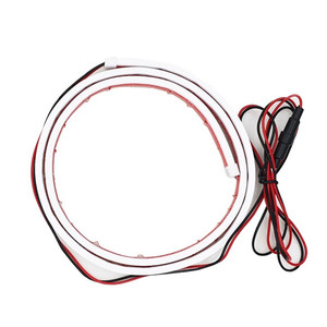 Tira de luz LED ambiental para modificación de la rejilla del capó del coche, con luz diurna de tipo pasante, guía de luz de escaneo dinámico y tira de luz ambiental. - Product Image 4