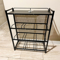 Mingtang porte-bouteille d'eau de 5 gallons, support d'étagère de stockage de support de bouteille d'eau en métal.