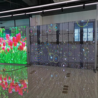 Panel de Pantalla LED Transparente GOB de Larga Duración para Publicidad Comercial en Vitrinas de Vidrio Mall Xxx