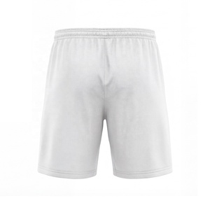 Shorts de sport blancs minimalistes personnalisés, respirants en mesh, pour l'entraînement, OEM ODM - Product Image 3