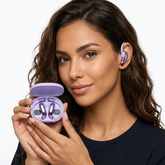 AI-Q20 Active Noise Cancelling Stereo Wireless Sports Earbuds Upgraded AI Translation Function LED for 5.3 IPX5 Waterproof