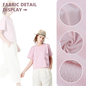 21S 97.25% Polyester 2.75% Spandex Twisted Knit Fabric Plain Dyed Knitted Textile for T Shirt Dress Underwear Garment - Product Image 4