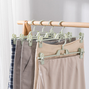 Plastic Clothing Suit Skirt Shirt Dress Pants Coat Hanger With <b>Clips</b> Plastic Cheap Pants Hangers - Product Image 4