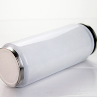 Bouteilles d'eau vierges pour sublimation Topjlh, vente en gros, gobelets isothermes en acier inoxydable personnalisables en forme de canette de cola, pour sublimation