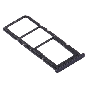 Per Samsung Galaxy A21, vassoio porta SIM Dual Cut nero, ricambio 2020 A215F - Product Image 1