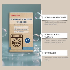 JAKEHOE <span class=keywords><strong>Lave</strong></span>-<span class=keywords><strong>linge</strong></span> Nettoyage en profondeur Détartrant Détartrant Désodorisation Comprimés Nettoyant Rafraîchissant - Product Image 6