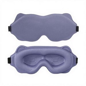 Customized Milk Wire <b>Light</b> Weighted Regular Size Blindfold Memory Foam <b>Sleeping</b> Eye Mask - Product Image 1