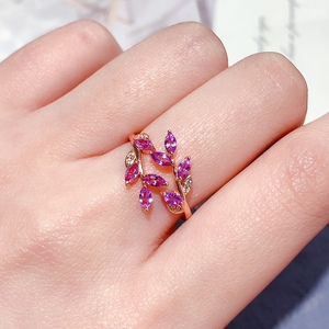 <span class=keywords><strong>Bague</strong></span> classique en <span class=keywords><strong>argent</strong></span> 925 avec <span class=keywords><strong>saphir</strong></span> rose naturel taille marquise, pierre précieuse de luxe pour femme, idéale pour anniversaire, fiançailles, mariage - Product Image 6